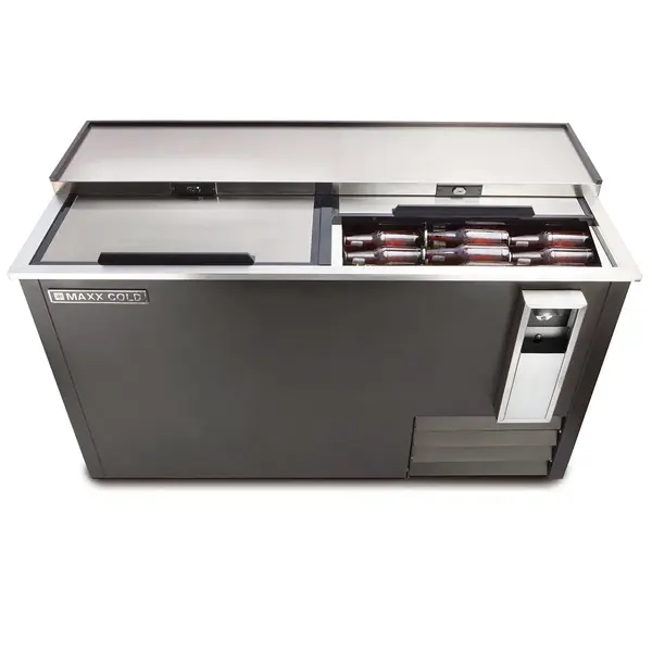 Maxx Cold MMXCR65BHC Horizontal Double Lid Bottle Cooler