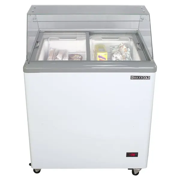 Maxximum Maxx Cold MXDC-4 White Ice Cream Dipping Cabinet