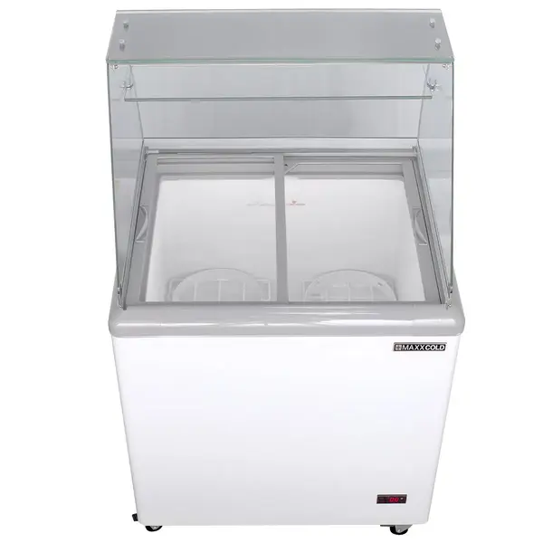 Maxx Cold MXDC-4 White Ice Cream Dipping Cabinet
