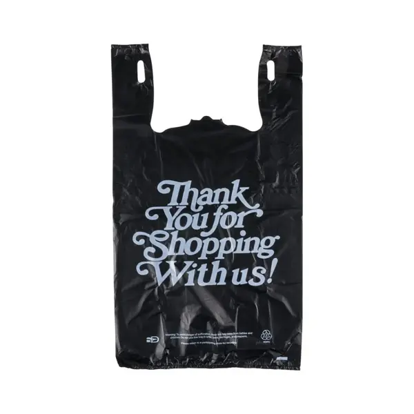 - 1/6NWTYBLK500 1/6 Black Nonwoven Thank You Reusable, 500/CS