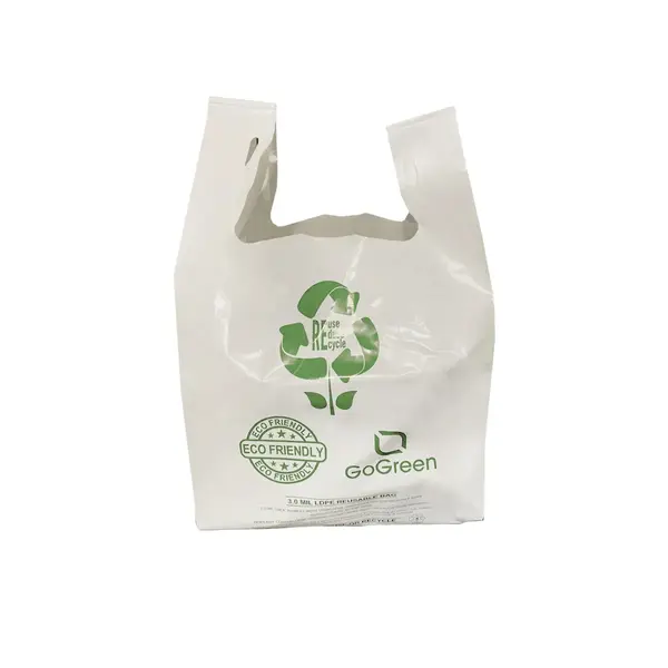 1/6RPBW 11.5x6.5x21-Inch 3 mil White Reusable Plastic Bag, 150/CS