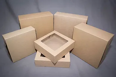 10105CK, 10x10x5-Inch Kraft 1-pc Lock Corner Kraft Cake Box, 100/BD