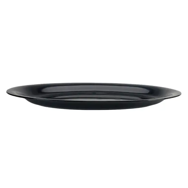 - CLOSEOUT - Douglas Stephen Plastics 1116RB, 11x16-Inch Black Oval Plastic Tray, 25/CS