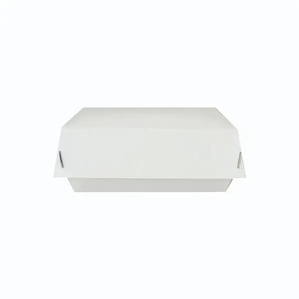 CLOSEOUT - 4x3-Inch White Paper Hinged Container, 500/CS