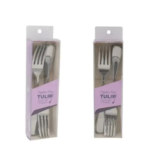 - 3133-06, 6.87-Inch Tulip Extra Heavy Weight Salad Fork 18/0 Stainless Steel, DZ
