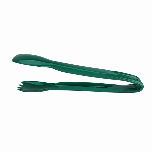 CLOSEOUT - 9-Inch Green Plastic Salad/Utility Tong, 24/CS