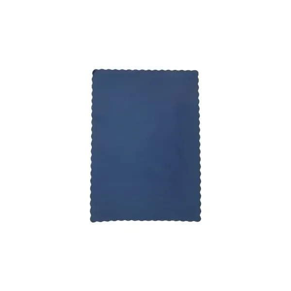 - 10x14-Inch Blue Scalloped Edgevy Paper Placemat, 1000/CS
