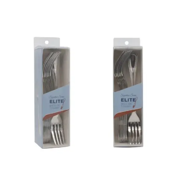 - 8102-06, 6.75-Inch Stainless Steel Elite Clear Pack Salad Fork, DZ