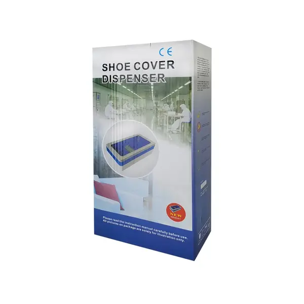 ASCD+100 Automatic Shoe Cover Dispenser (100 Disposable Shoe Covers Included), EA