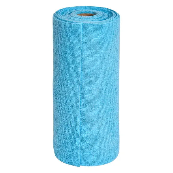 - BTM-12B, Blue Rolled Microfiber Towel, 50/RL