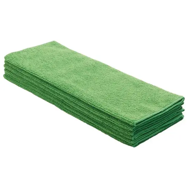 - BTM-16G, 16x16-Inch Green Microfiber Towel, 6/PK