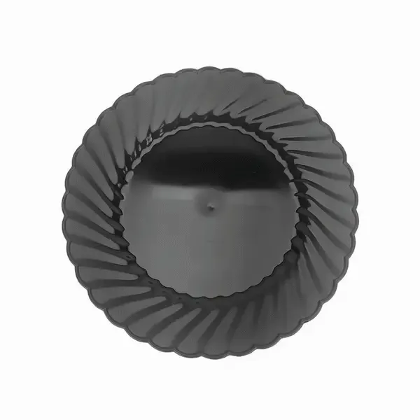 CLOSEOUT - WNA CSCW6180BK, 6-Inch Earthsense Black Plastic Plate, 180/CS