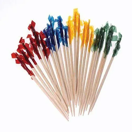 - R3 FRILL2.5, 2.5-Inch Frilled Picks with Cellophane Ends, 10000/CS