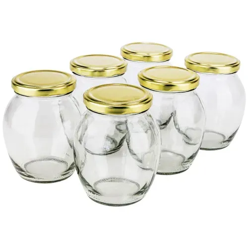 - GJ1351, 0.35L / 11.8 Oz Glass Jar with Metal Screw Lid, EA