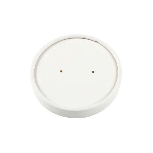 - LFCCW, White Paper Vented Lid for 8-16 Oz Paper Cups/Containers, 500/CS