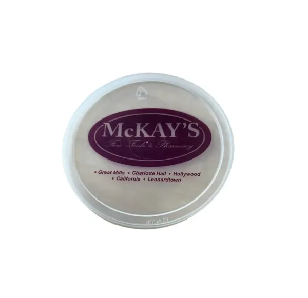 - Misprint McKAY's 8-32oz Round PE Deli Container Heavy Lid, 500/CS