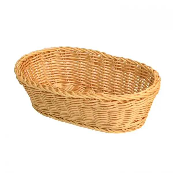 - PLBB1107, 11x7x3.5-Inch Oval Plastic Hand-woven Basket