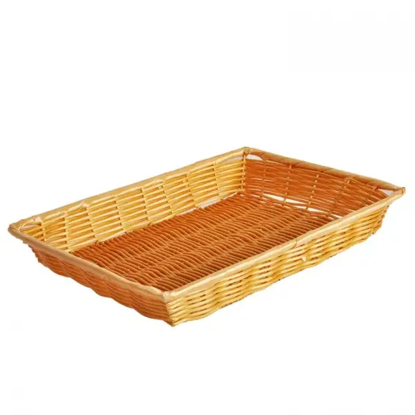 - PLBN1410T, 14x10x2-Inch Polypropylene Natural Tan Rectangular Hand-Woven Basket