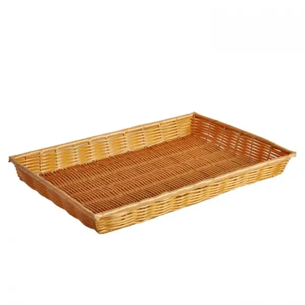 - PLBN1813T, 18x13x2-Inch Rectangular Plastic Handwoven Basket