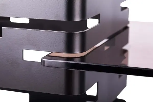 PWB4-2030B, 7.87-Inch Square Buffet Riser, Black Powder Coated Steel