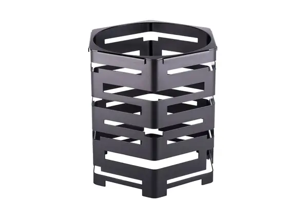 - PWB6-3030B, 11.81-Inch Hexagon Buffet Riser, Black Powder Coated Steel
