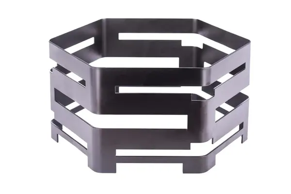 PWB8-4015B 15.75-Inch Octagon Buffet Riser, Black Powder Coated Steel