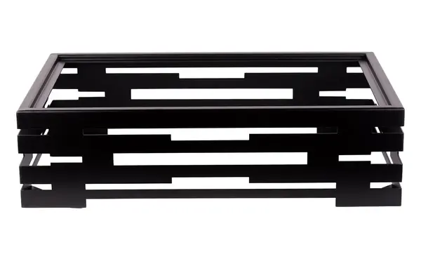 - PWBWP-GN1-1B, Buffet Riser for Full Size Water Pan, Black Powder Coated Steel