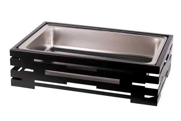 PWBWP-GN1-1B, Buffet Riser for Full Size Water Pan, Black Powder Coated Steel