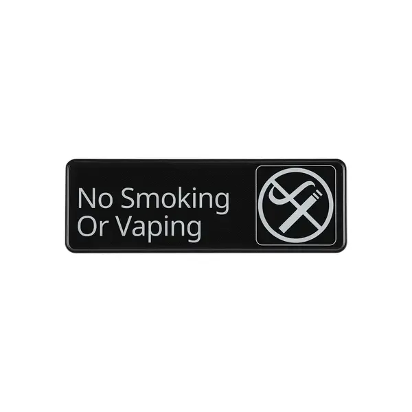 - SCE3-NV18, 9-Inch Compliance Sign No Smoking Vaping Heavy-Duty Plastic