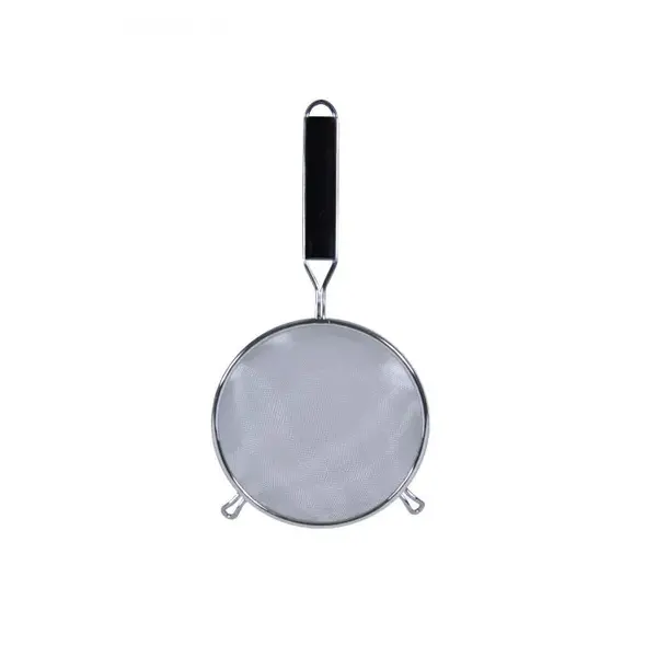- SLSTN5106PB, 6-Inch Diameter Stainless Steel Fine Mesh Strainer with Black Handle