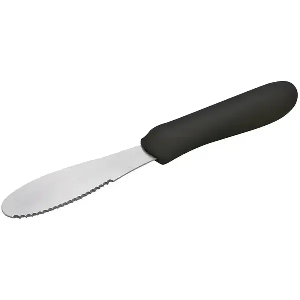 - TWP-31K, 3.62x1.25-Inch Sandwich Spreader with Black Polypropylene Handle