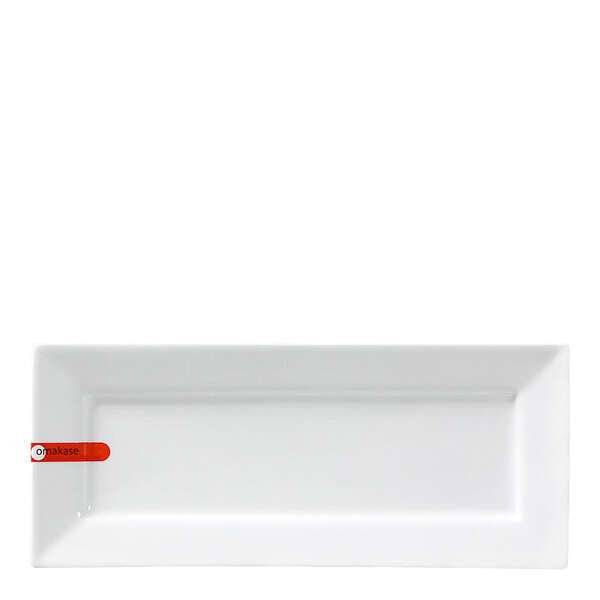 Miya X14018, 11"x4.75" White Rectangular Plate, 30/CS