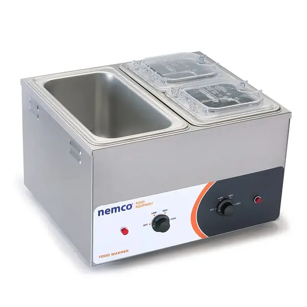 Nemco 6140, 1/3 Size Double Well Countertop Food Warmer, 1100W
