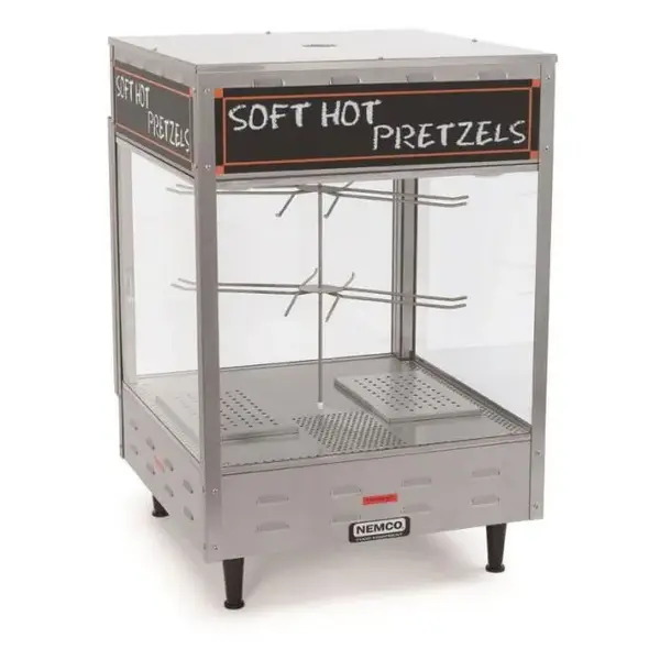Nemco 6453, 22-inch Revolving Pretzel Merchandiser with Humidifier, 120V