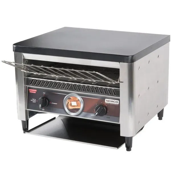 Nemco 6805, 15.5-inch Wide 3-Slice Conveyor Toaster with, 240V