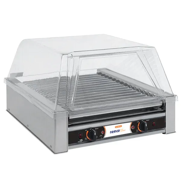 Nemco 8045W, 45 Hot Dog Capacity Wide Hot Dog Roller Grill, 120V
