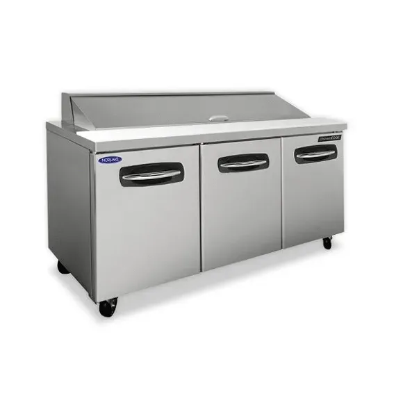 Nor-Lake AdvantEDGE NLSP60-16-001, 60-inch 2 Self-closing Doors Sandwich Food Prep Refrigerator W/Drawers