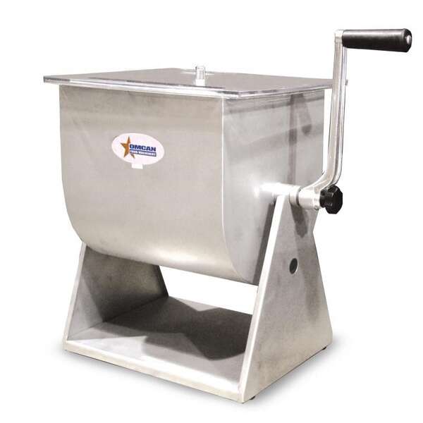 Omcan 19203, 12.75-inch Stainless Steel Manual Tilting Mixer, 44 lbs Production