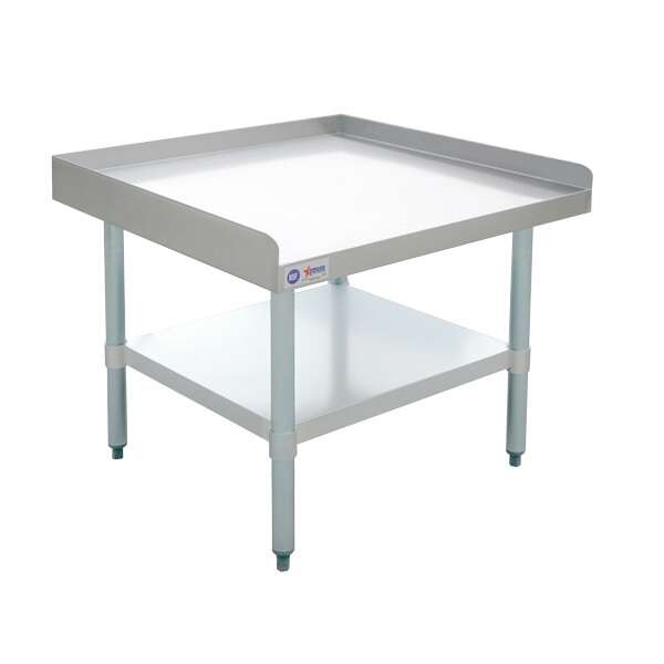 Omcan 22058, 30x30-inch Stainless Steel Equipment Stand with Galvanized Undershelf