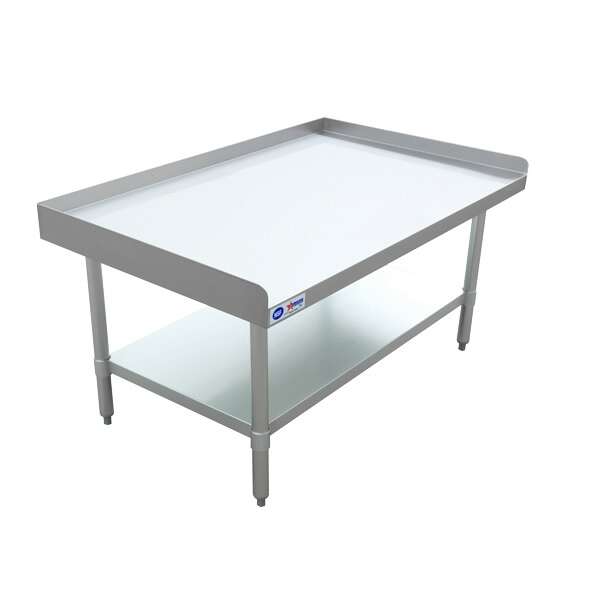 Omcan 22060, 30x48-inch Stainless Steel Equipment Stand with Galvanized Undershelf