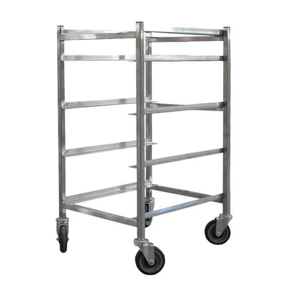 Omcan 31755, 5 Pans Stainless Steel Flat Top Rack with 9-inch Spacing