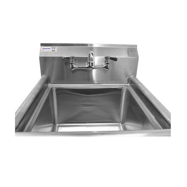 Omcan 43761, 18x18x11-inch 1-Compartment Sink with Right Drain Board