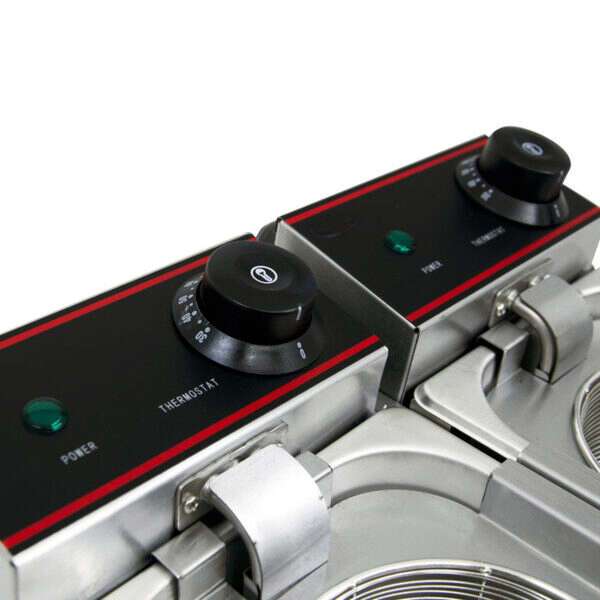 Omcan CE-CN-0004-B, 20-inch 4 Baskets Countertop Stainless Steel Electric Pasta Cooker, 8 Liters Capacity