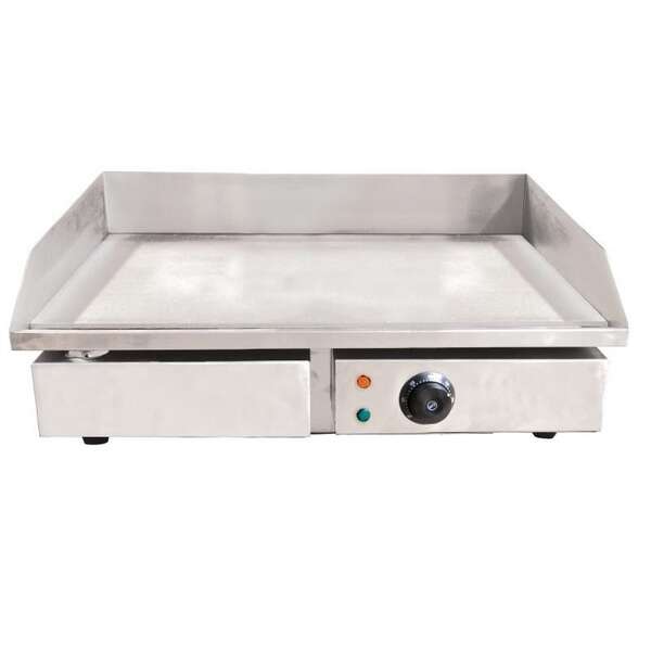 Omcan CE-CN-3000, 22-inch Countertop Stainless Steel Smooth Surface Griddle, 3000W