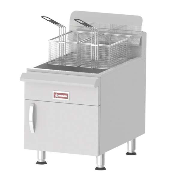 Omcan CE-CN-UR-CF30, 17-inch Commercial Countertop Gas Fryer, 53,000 BTU