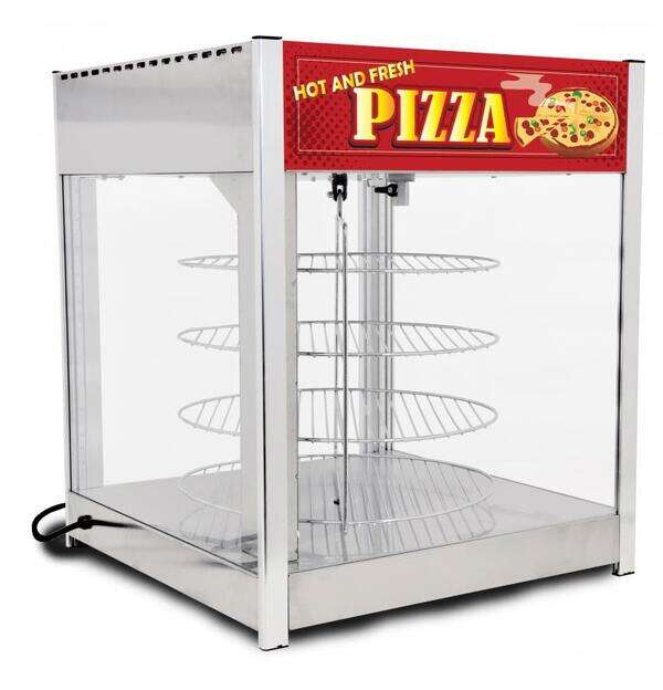 Omcan DW-CN-0457-SS, 24-inch Glass Pizza Display Warmer, 1700W