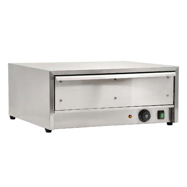 Omcan FW-CN-0032, 30.75-inch Stainless Steel Chip Dump Station with Heating Lamp