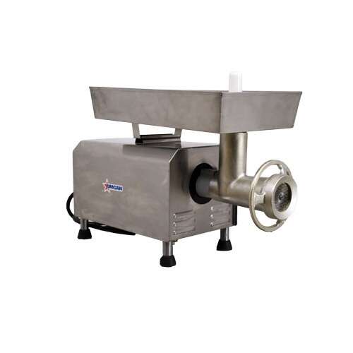 Omcan MG-BR-0022, 13-inch Stainless Steel Moderate-Duty Meat Grinder with 2 HP Motor