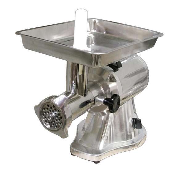 Omcan MG-CN-0022-E, 11.75-inch Stainless Steel Meat Grinder with 1.5 HP Motor and Reverse Switch