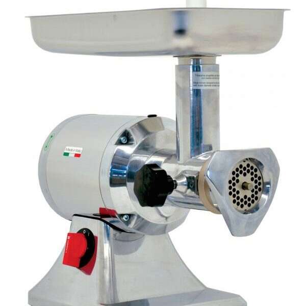 Omcan MG-IT-0022-C, 9-inch Stainless Steel Meat Grinder with 1.5 HP Motor